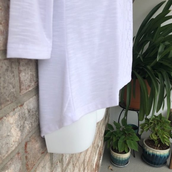 CATO HIGH LOW BLOUSE WITH LACE FRONT - Picture 4 of 11